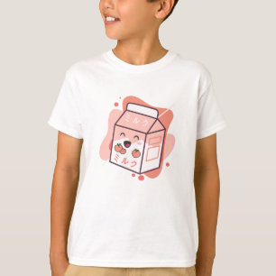 Kawaii Cow Retro Japanisch Pfirsichmilch T-Shirt