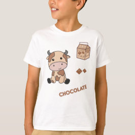 Kawaii Cow Retro Japanische Schokolade Kühe T-Shirt