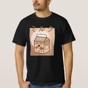 Kawaii Cow Retro Japanische Schokolade Milchkühe T-Shirt
