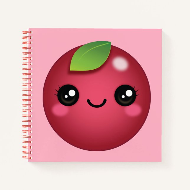 Kawaii Cranberry Notebook Notizbuch (Vorderseite)