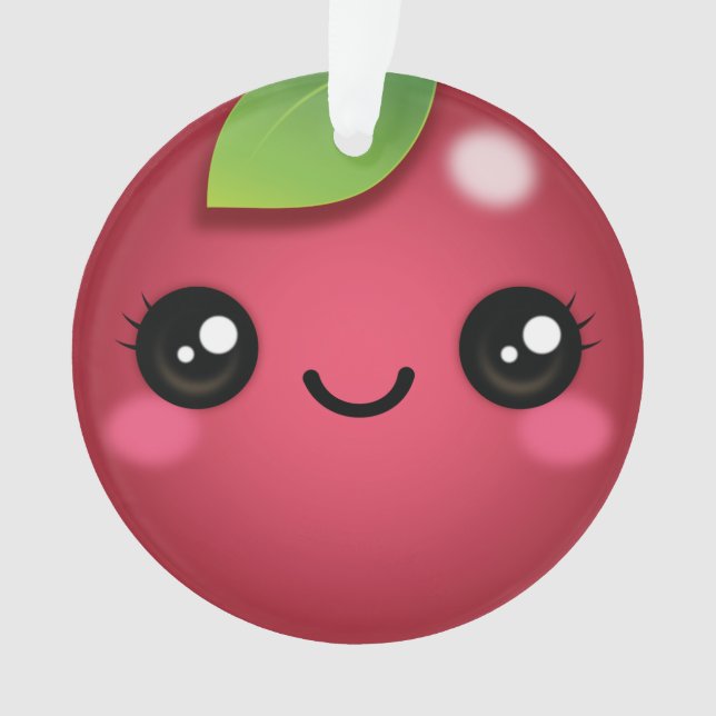 Kawaii Cranberry Ornament (Vorderseite)