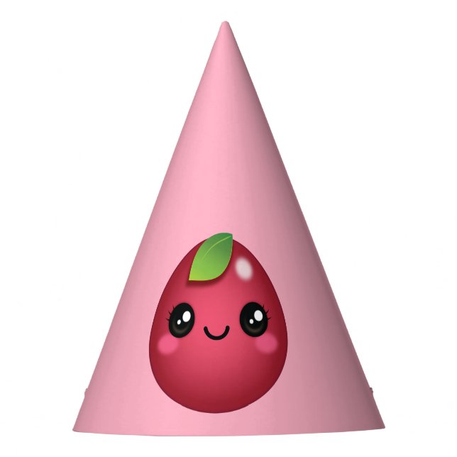 Kawaii Cranberry Party Hat Partyhütchen (Vorderseite)