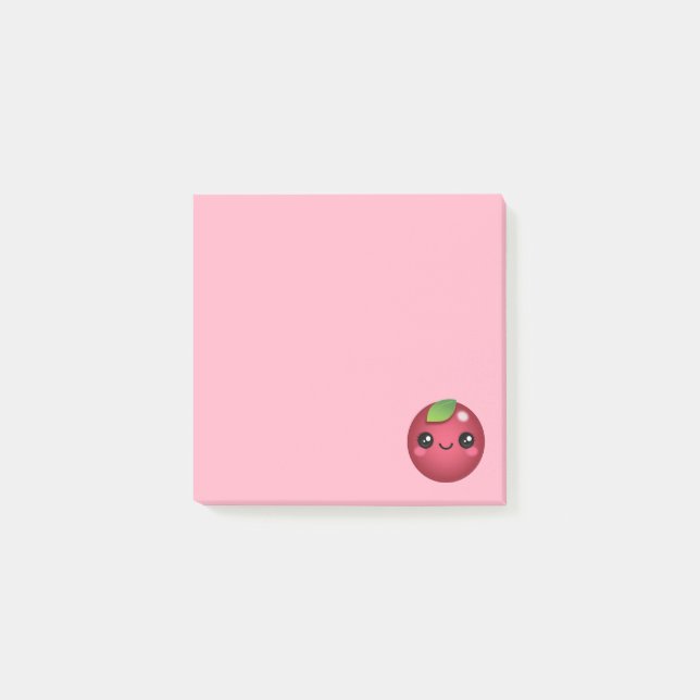 Kawaii Cranberry Post-it Notes Klebezettel (Vorderseite)