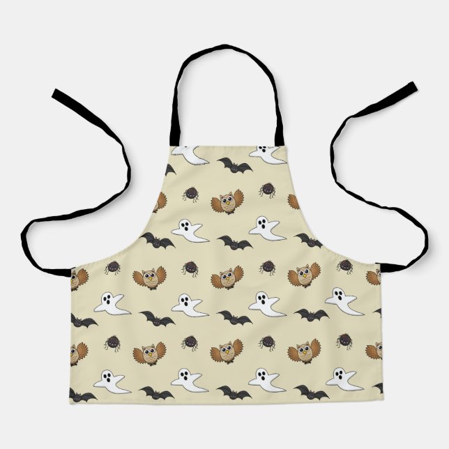 Kawaii Creepy Night Creatures Set Schürze (Vorderseite)