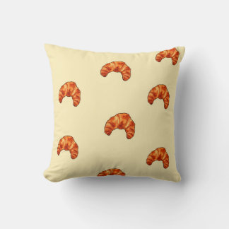 Kawaii croissant pillow|French bakery decor Kissen