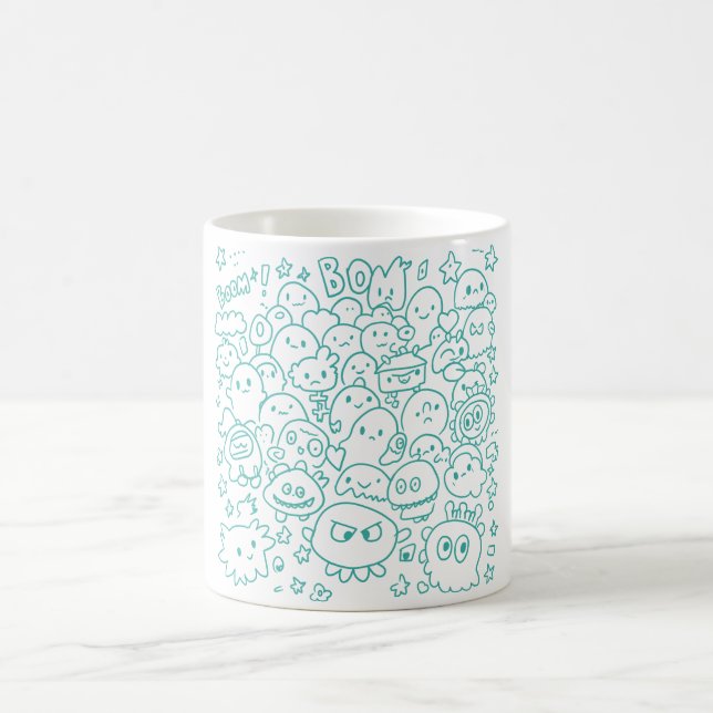 Kawaii Crowd Kaffeetasse (Mittel)