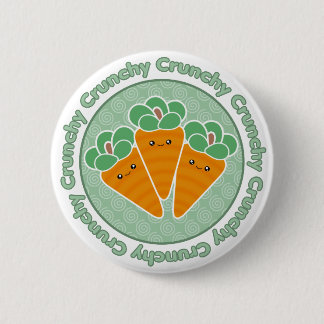 Kawaii Crunchy Karotten-Knopf-Abzeichen Button