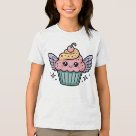 Kawaii Cupcake Kids Tri-Blend Shirt