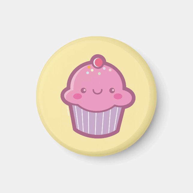 Kawaii Cupcake Magnet (Vorne)