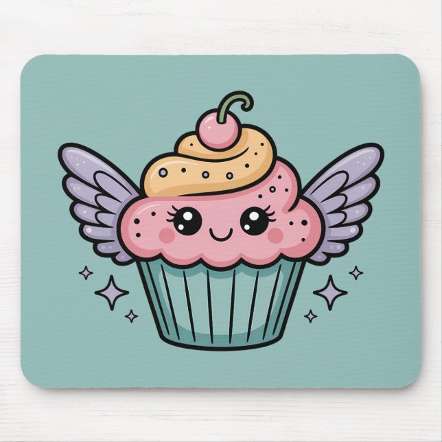 Kawaii Cupcake Mousepad (Vorne)