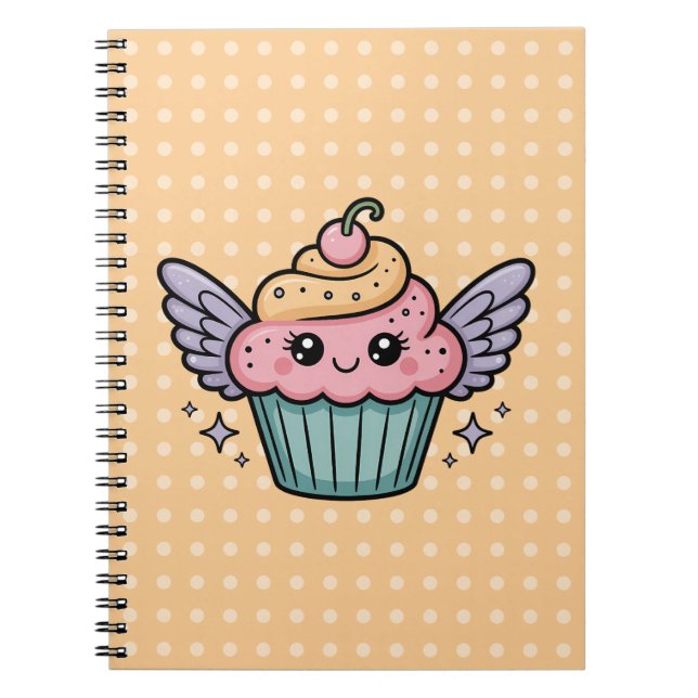 Kawaii Cupcake Notizblock (Vorderseite)