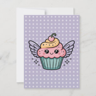 Kawaii Cupcake Postkarte