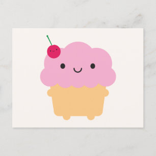 Kawaii Cupcake Postkarte