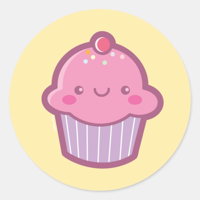Kawaii Cupcake Stickers (Vorderseite)