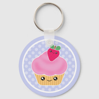 Kawaii Cupcake Strawberry Schlüsselanhänger