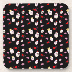 Kawaii Cupcakes Musterzubehör Getränkeuntersetzer