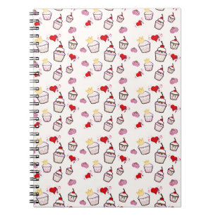 Kawaii Cupcakes Musterzubehör Notizblock