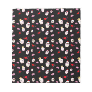 Kawaii Cupcakes Musterzubehör Notizblock
