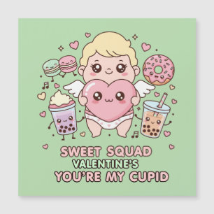 Kawaii Cupid Sweet Squad Valentinstag Magnetkarte