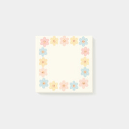 Kawaii Daisy Border Sticky Notes - Post It Notes Post-it Klebezettel