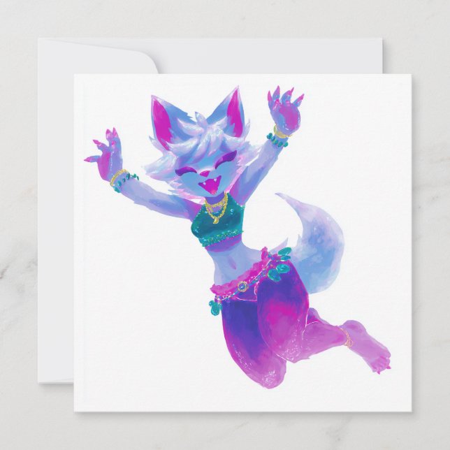 Kawaii Dance Birthday Celebration Einladung (Vorderseite)