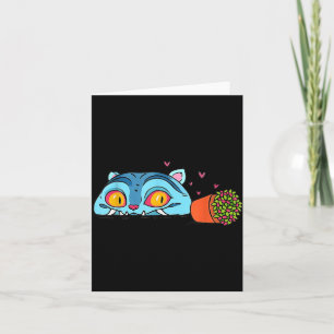 Kawaii Demon Cat Funny Anime Otaku Japanisch Karte