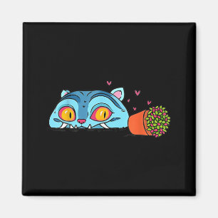 Kawaii Demon Cat Funny Anime Otaku Japanisch Magnet