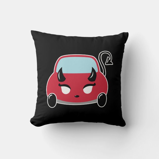 Kawaii Devil Car Kissen (Vorderseite)