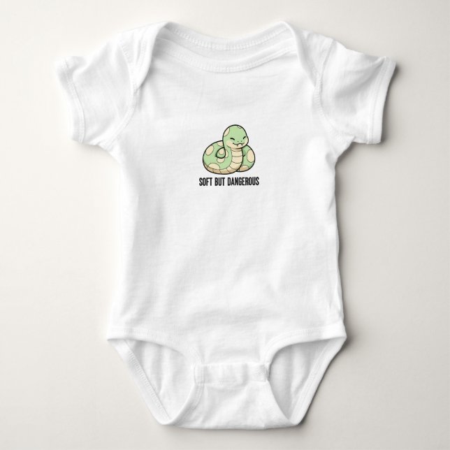 Kawaii dicke Schlange Baby Strampler (Vorderseite)