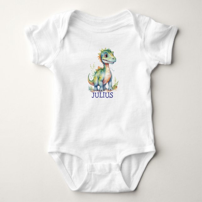 Kawaii Dino Baby Kinderzimmer Sweet Prähistorische Strampler (Vorderseite)