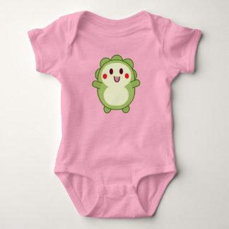 Kawaii Dinosaur Baby Bodysuit in Pink Strampler