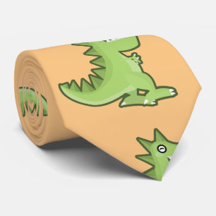Kawaii Dinosaurier Krawatte