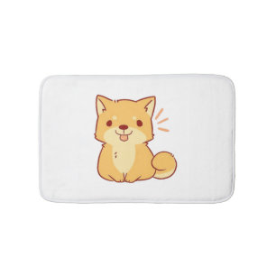 Kawaii dog Shiba Badematte
