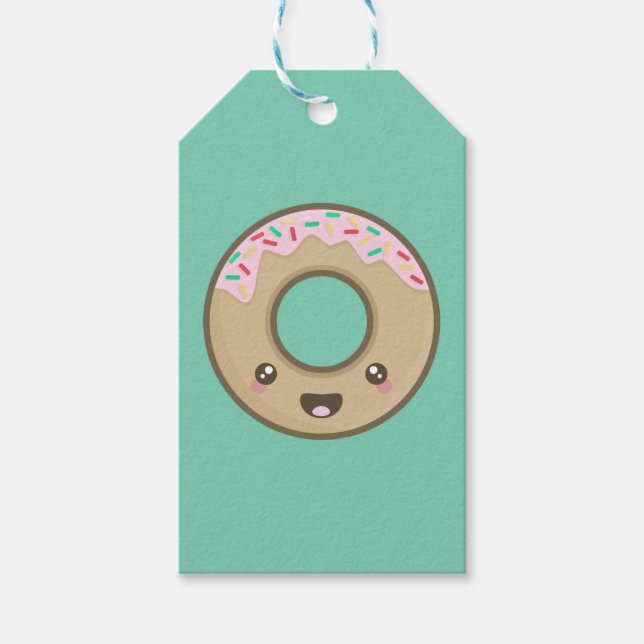 Kawaii donut geschenkanhänger (Vorderseite)