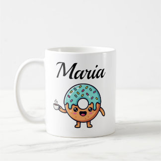 Kawaii Donut Kaffeeliebhaber Personalisierte Kaffe Kaffeetasse