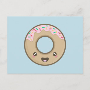 Kawaii Donut Postkarte