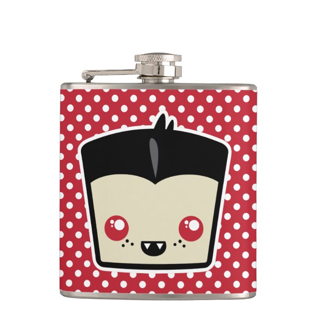 Kawaii Dracula Flask Flachmann (Vorderseite)