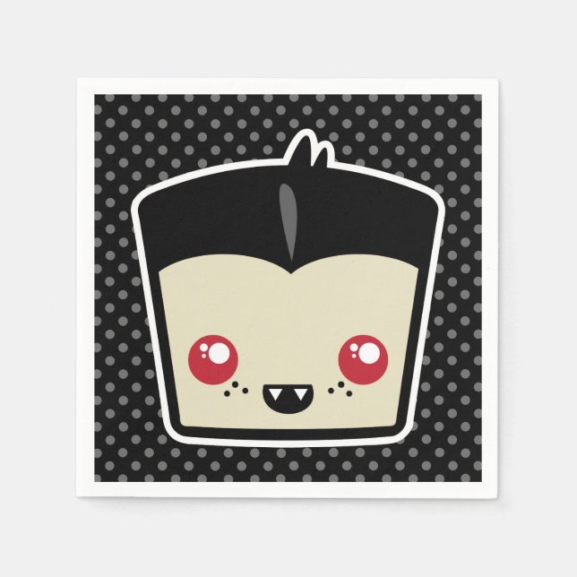 Kawaii Dracula Napkins Serviette (Vorderseite)