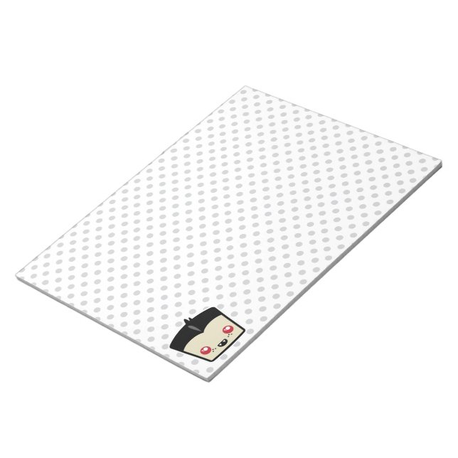 Kawaii Dracula Notepad Notizblock (angewinkelt)