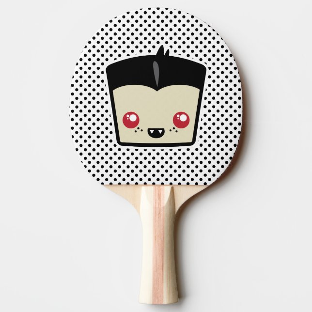 Kawaii Dracula Ping Pong Paddle Tischtennis Schläger (Rückseite)