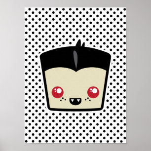 Kawaii Dracula Poster Print