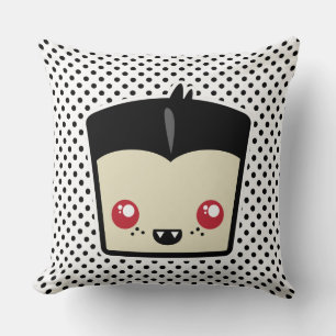 Kawaii Dracula Throw Pillow Kissen