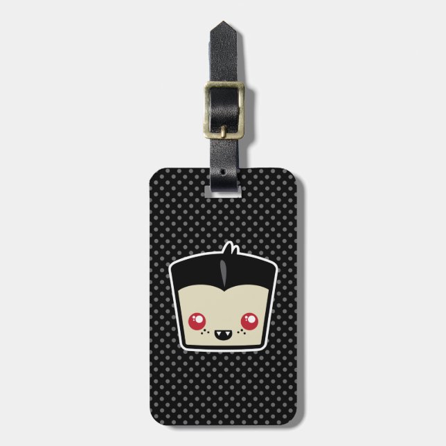 Kawaii Dracula Travel Luggage Tags Gepäckanhänger (Vorderseite vertikal)