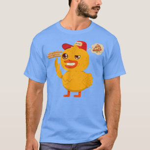 Kawaii Duck Süße Tier Pizza Lieferung Funny Pizza T-Shirt