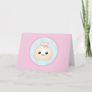 Kawaii Dumpling Birthday Card Karte