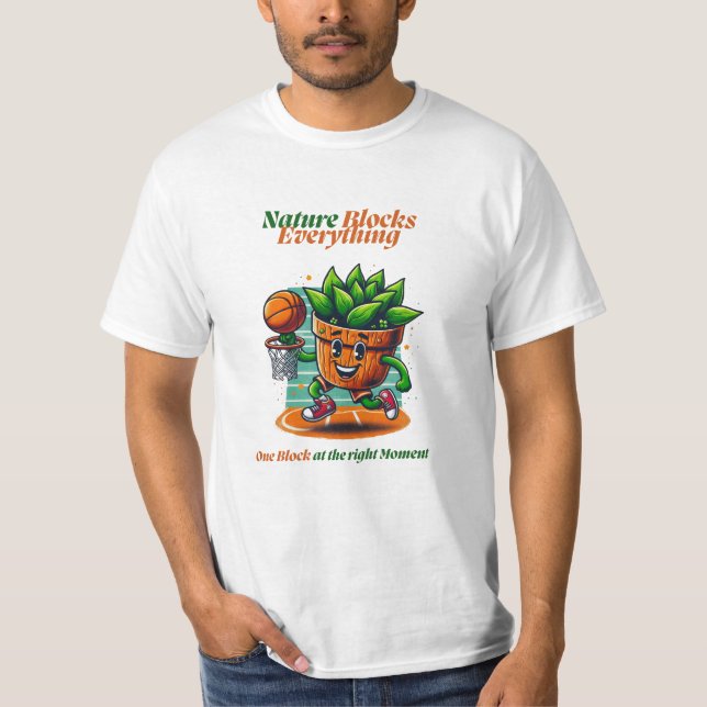Kawaii Echeveria Pflanze Blockieren Shot T-Shirt (Vorderseite)