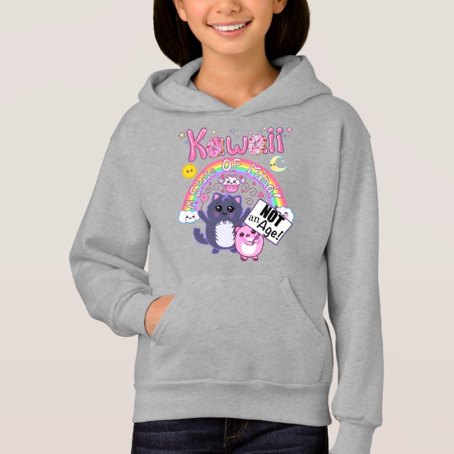 Kawaii: Ein Staat des Geistes, kein alter Mädchenj Hoodie (Vorderseite)