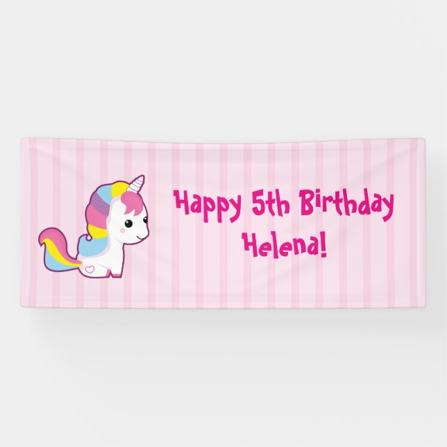 Kawaii Einhorn Banner (Horizontal)