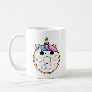 Kawaii-Einhorn-Donut Kaffeetasse