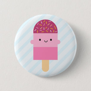 Kawaii Eis-Lutschbonbon/Popsicle Button